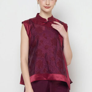 Kora Top in Burgundy