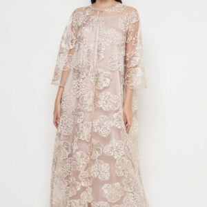 Shaila Dress in Flowery Nude
