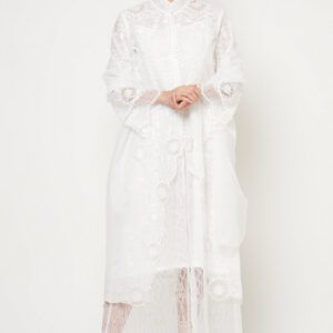Arunika Dress in White