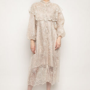 Aluna Vest Dress in Cream