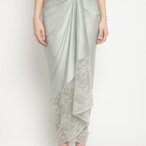 Lace Lilit Skirt in Silver Grey