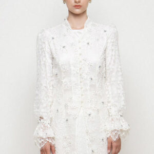 Rarasati Kebaya Top in Broken White